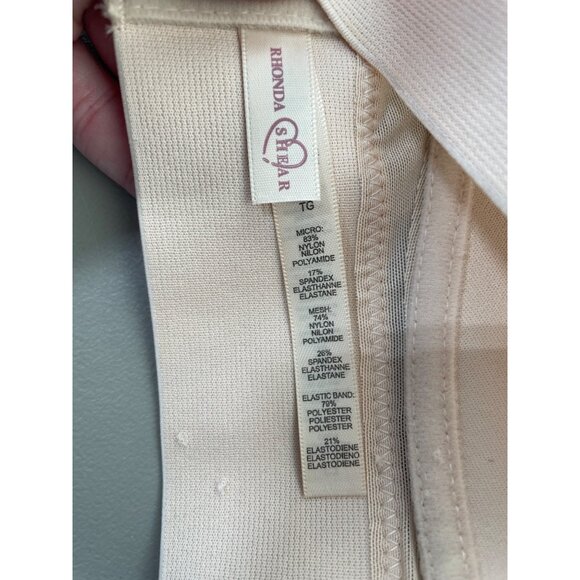 Rhonda Shear 2Pk Molded Cup Bra with Wrap Back Size XL White Light Beige 605.9 - Picture 5 of 9